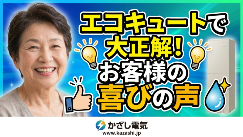 【お客様の声】エコキュート設置のお客様から喜びの声をいただきました！