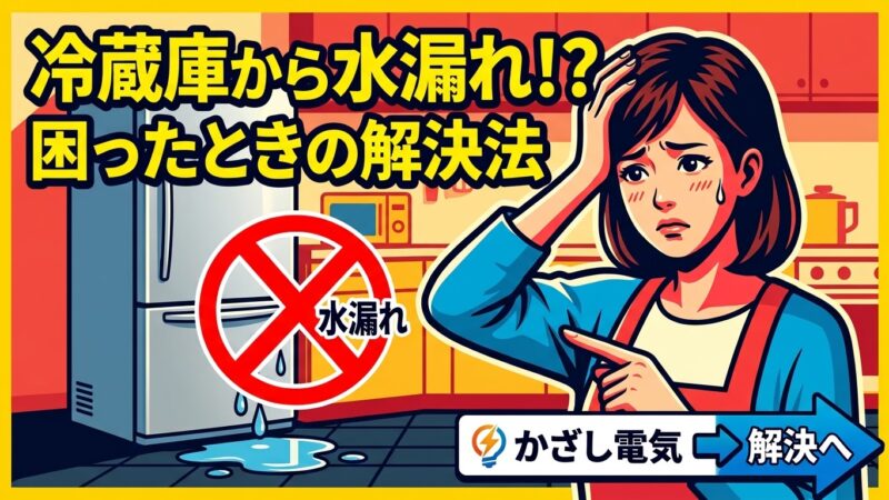 冷蔵庫から水漏れ困った！