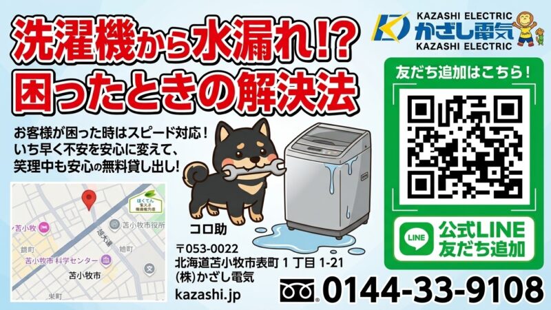 【洗濯機が排水しない!? 水漏れで大ピンチ…】