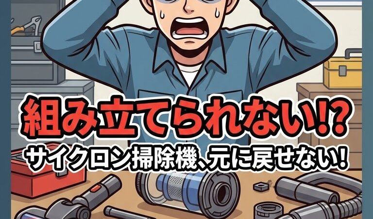 元に戻らない…!サイクロン掃除機の分解・組み立てトラブルは「かざし電気」へ #shorts (地域店舗・相談型