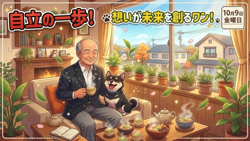 電気屋もっちゃんプラグ10/9 自立の一歩!想いが未来を創るワン🐶🍵