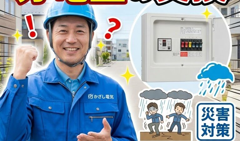 【北海道 苫小牧】地震・豪雨に備える!防災分電盤への交換 ご相談はかざし電気へ